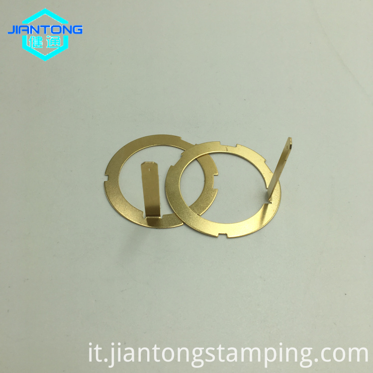 clip in lamiera personalizzate stampano la piccola parte in ottone stampata custom sheet metal clips die stamping small brass part